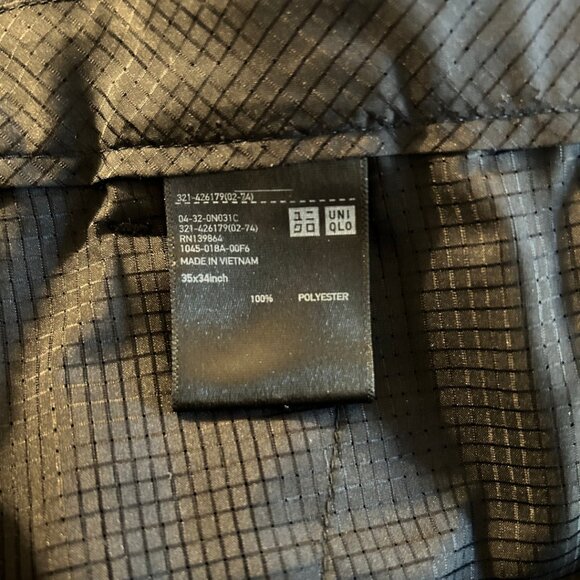 Uniqlo dress pants 35x34 navy blue - Picture 3 of 3